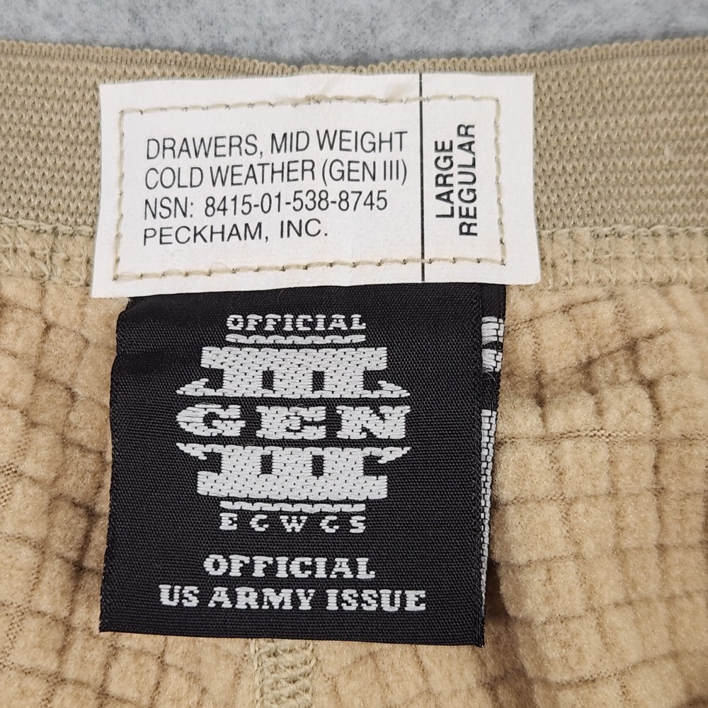 Army Gen III Drawers Large Set Midweight + Lightweight Polartec Power Dry Cold - Picture 7 of 16